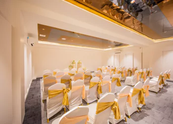 Interior party hall decoration